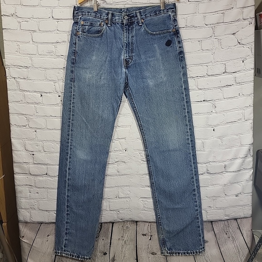 Levis 505 Jeans Mens 34X36‎ Workwear Distressed Stained